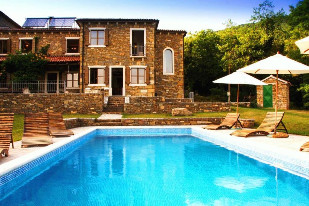 Villa Bazjaki - Beautiful Stone Villa In Istria With Private Pool Livade Exterior foto